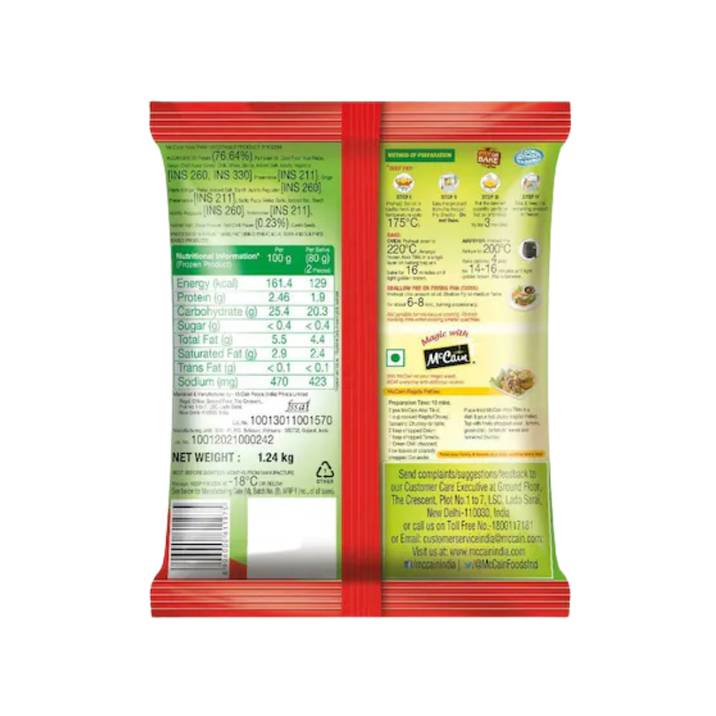 McCain Aloo Tikki 1.24 Kg