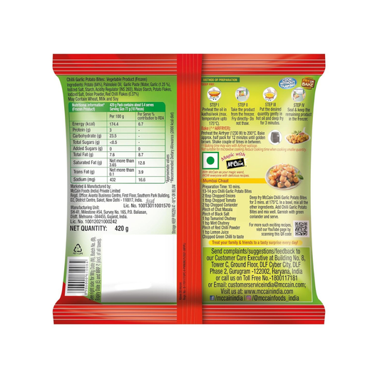 McCain Chilli Garlic Potato Bites 420g