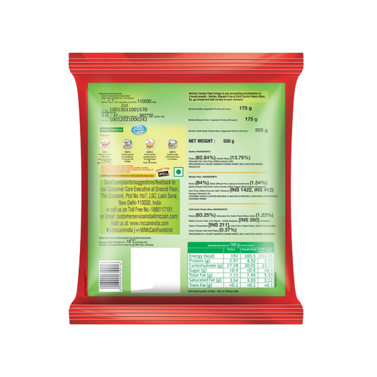 McCain Variety Pack 3 Packs Inside 550 g