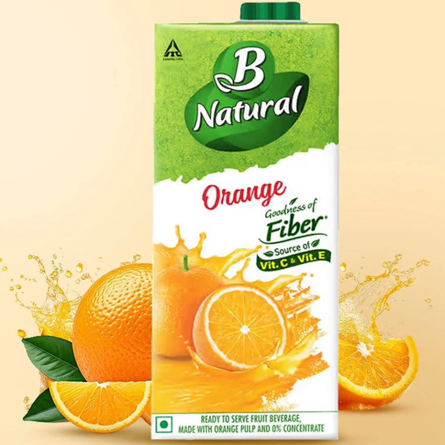 ITC B NATURAL ORANGE JUICE 1 LTR