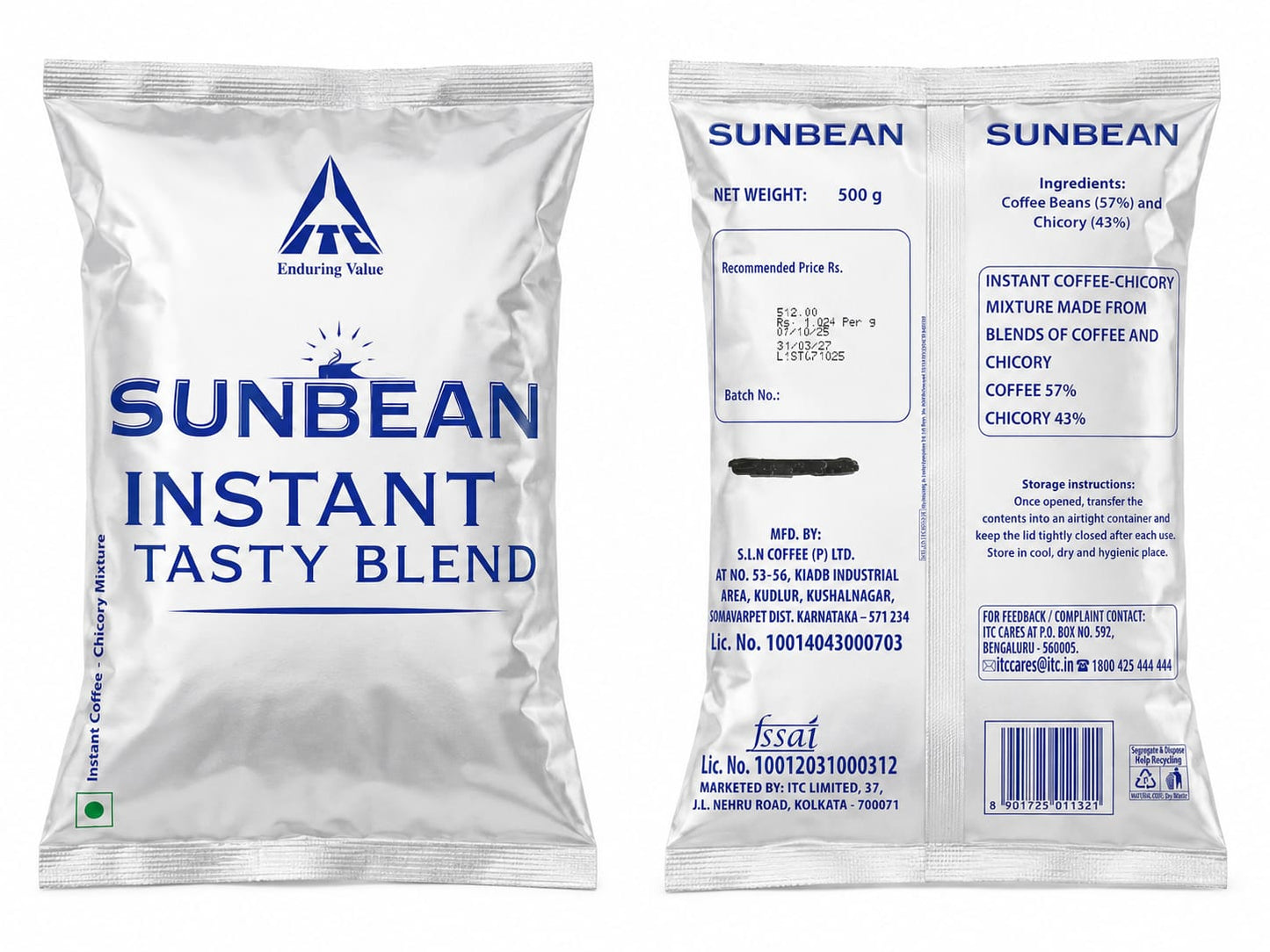 ITC SUNBEAM BLEND INSTANT COFFEE 500GM