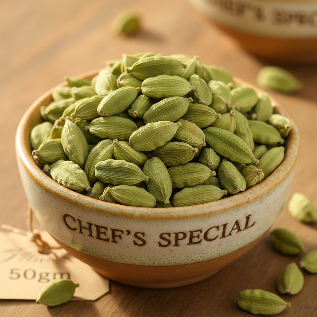 Chef's Special Green Cardamom Whole - elaichi 50gm