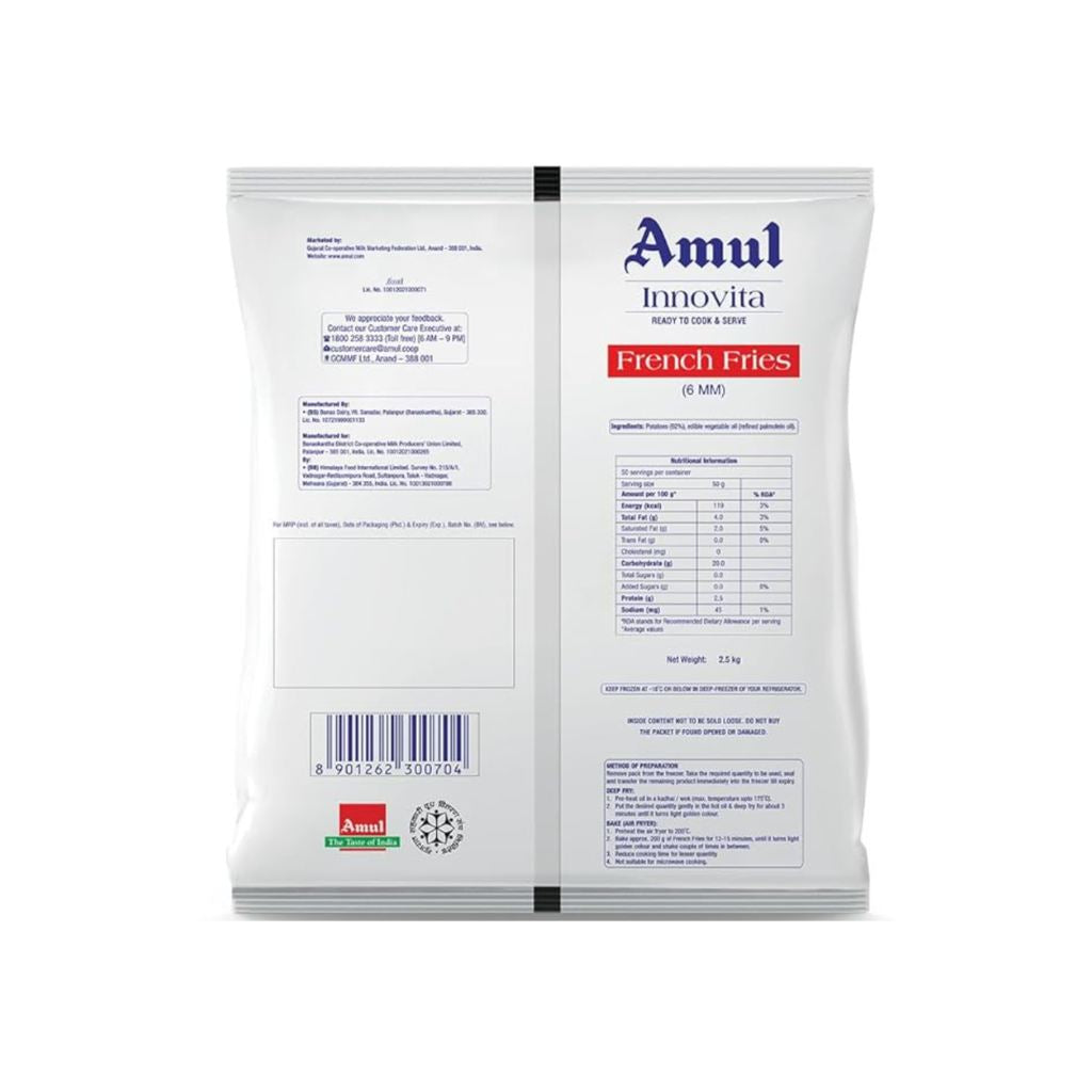 Amul Innovita Fries 6mm