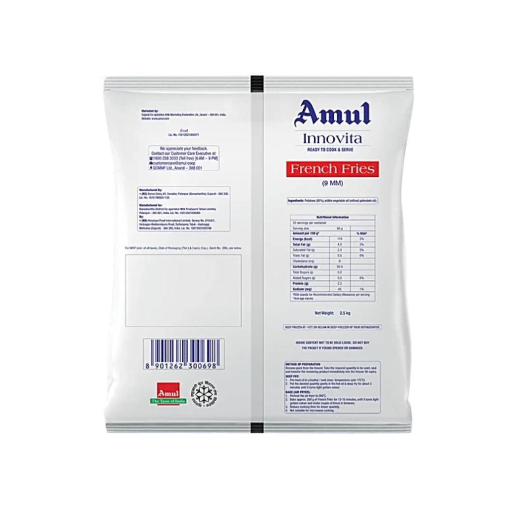 Amul Innovita fries 9mm
