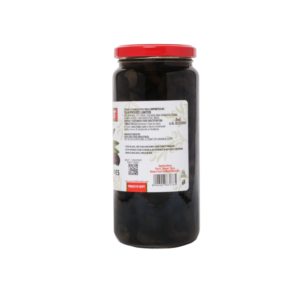 Habit Black Olives Sliced 430g