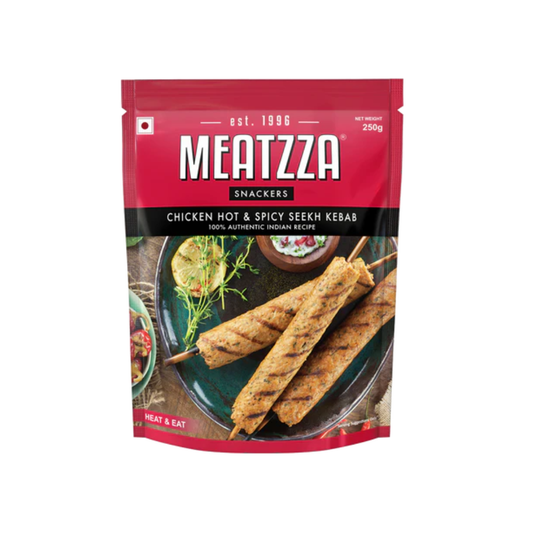 Meatzza Kebab Chicken Hot & Spicy Seekh Kebab 1Kg