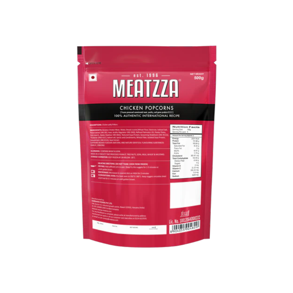 Meatzza Chicken Popcorn 500g