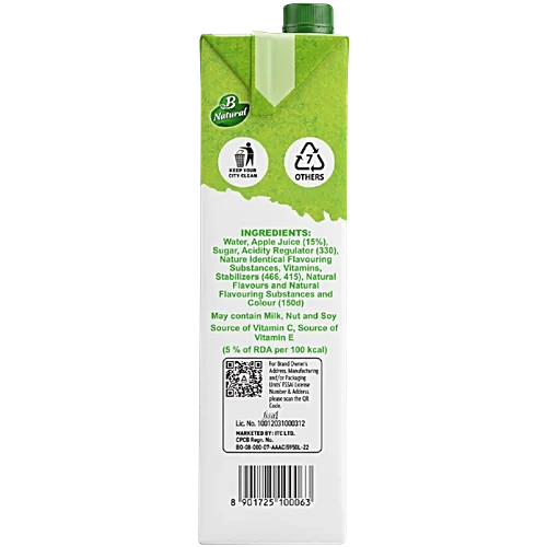 ITC B Natural Apple Juice 1ltr