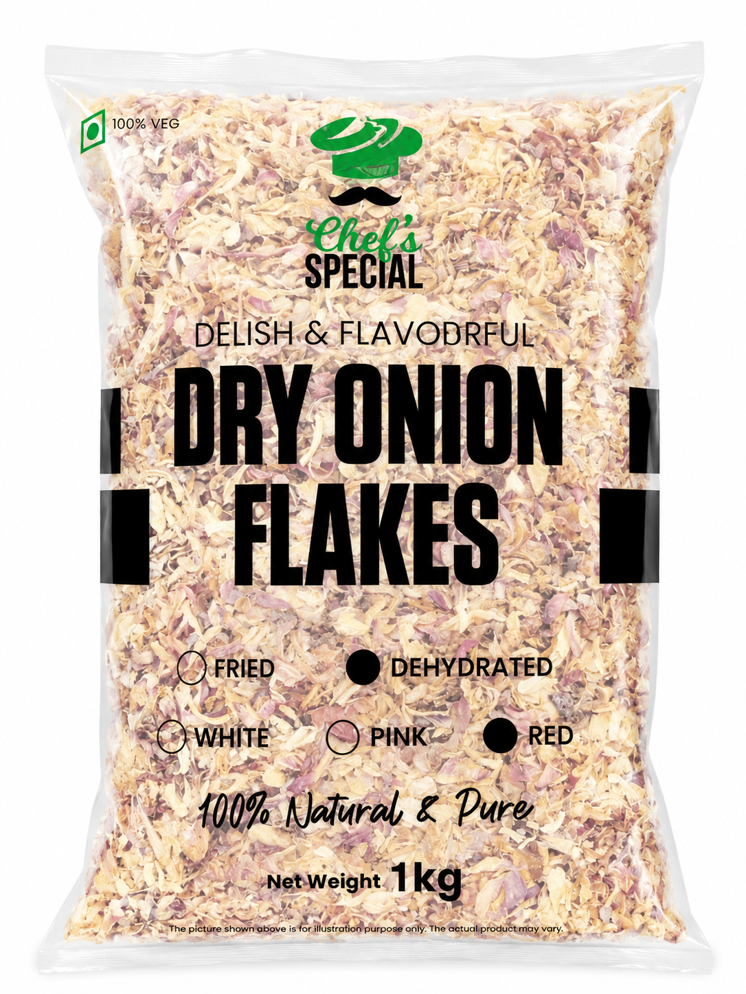 ChefSpecial Red Onion Flakes 1kg