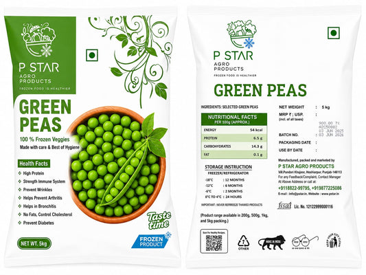 P-Star Green Peas 5kg