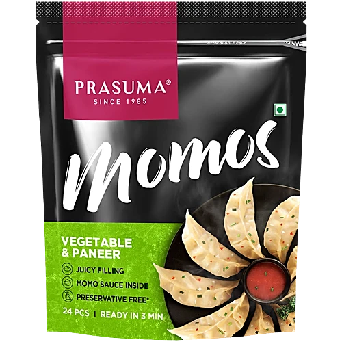 Prasuma Veg & Paneer Momos 24pcs