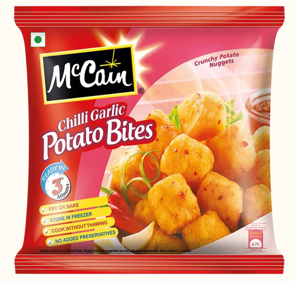 McCain Chilli Garlic Potato Bites Regular Pack