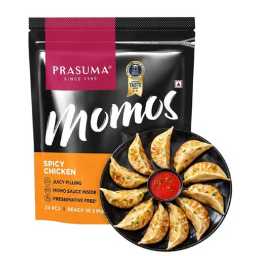 Prasuma Spicy Chicken Momos 24pcs