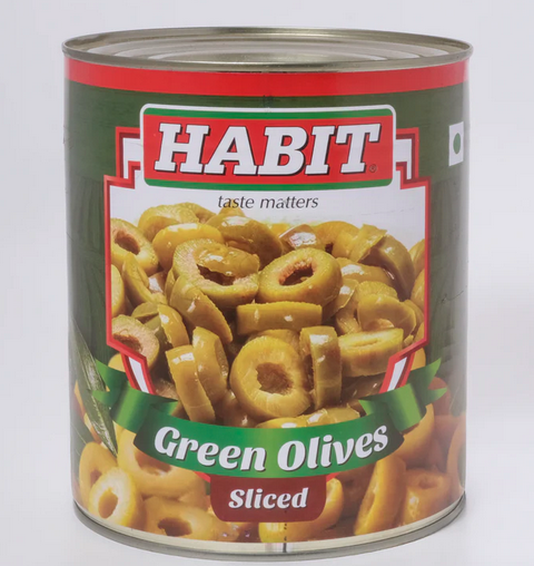 Habit Green Olives Slice 3kg