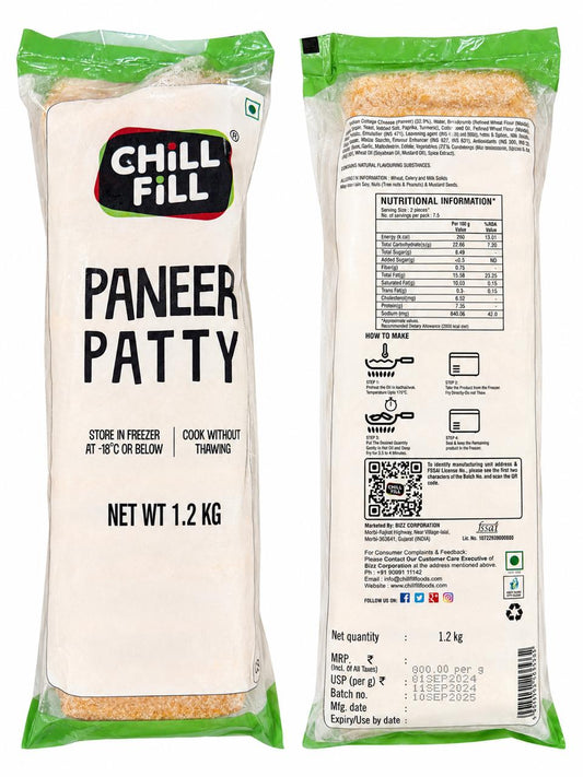 Chill Fill Paneer Patty 1.2kg
