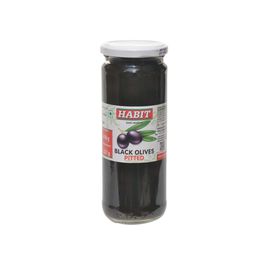 Habit Black Olives Pitted (Whole) 430g