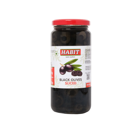 Habit Black Olives Sliced 430g