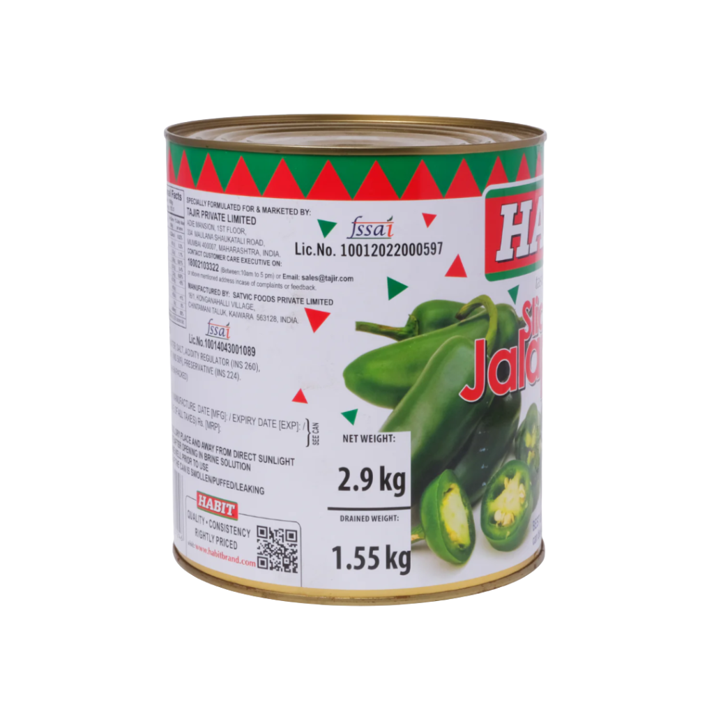 Habit Jalapenos Slice 2.9Kg