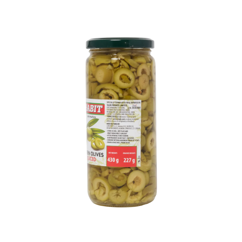 Habit Green Olives Slice 430g