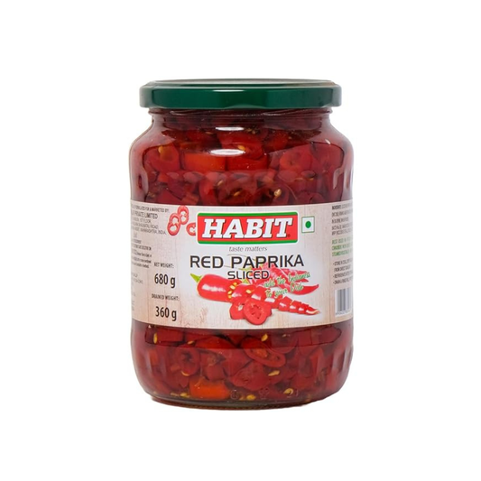 Habit Red Paprika Sliced 680g