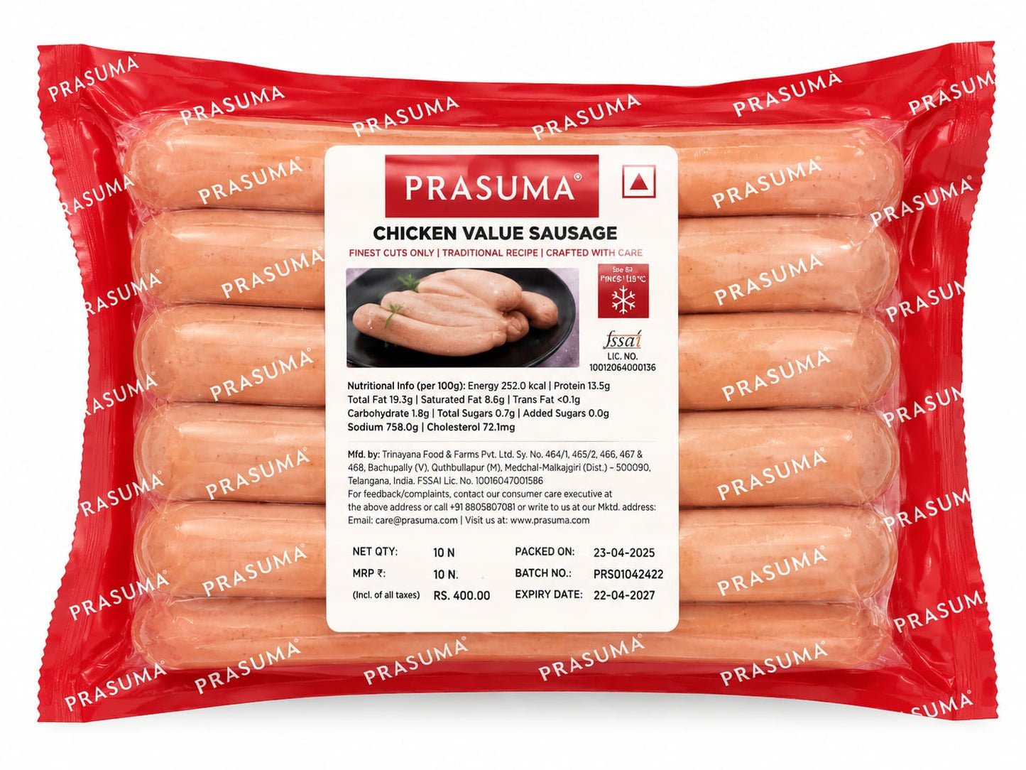 P. Chicken Value Sausage 1kg