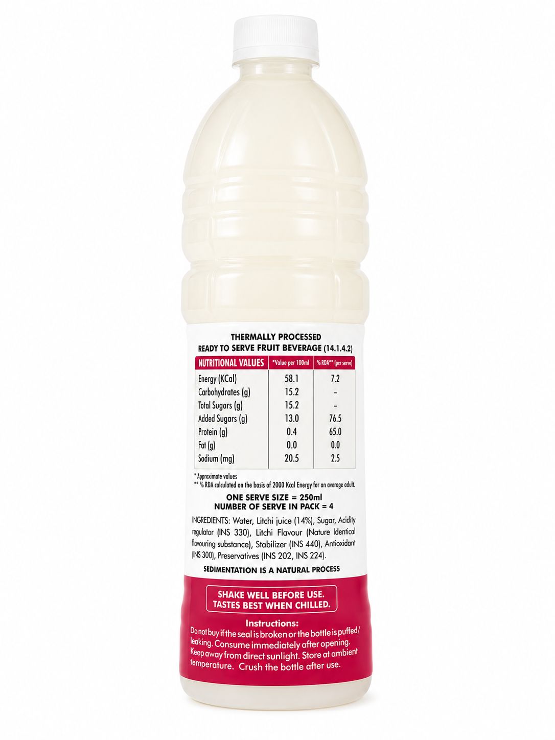 Five Rivers Litchi Juice 1ltr